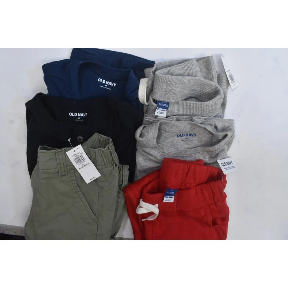 Old Navy Bulk Lot Of 16 Boys Size 4T Mixed Seasons Tops Bottoms Pants